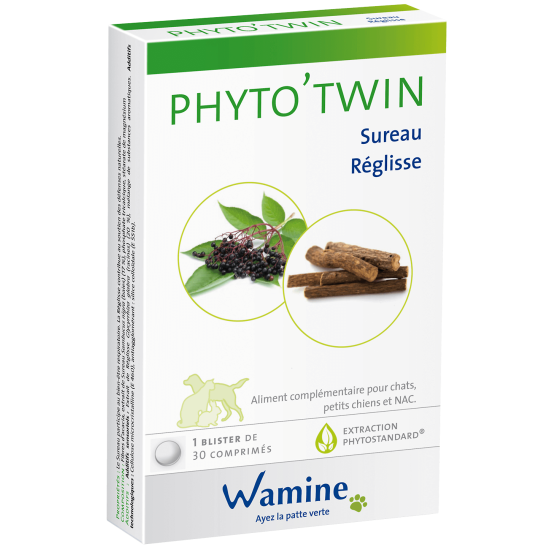 WAMINE PHYTO'TWIN SUR/REGLISSE 30CPR VET