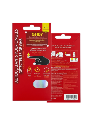 ETHYLIA AUTOCOLLANTS DÉTECTEUR GHB POUR ONGLES 2PC
