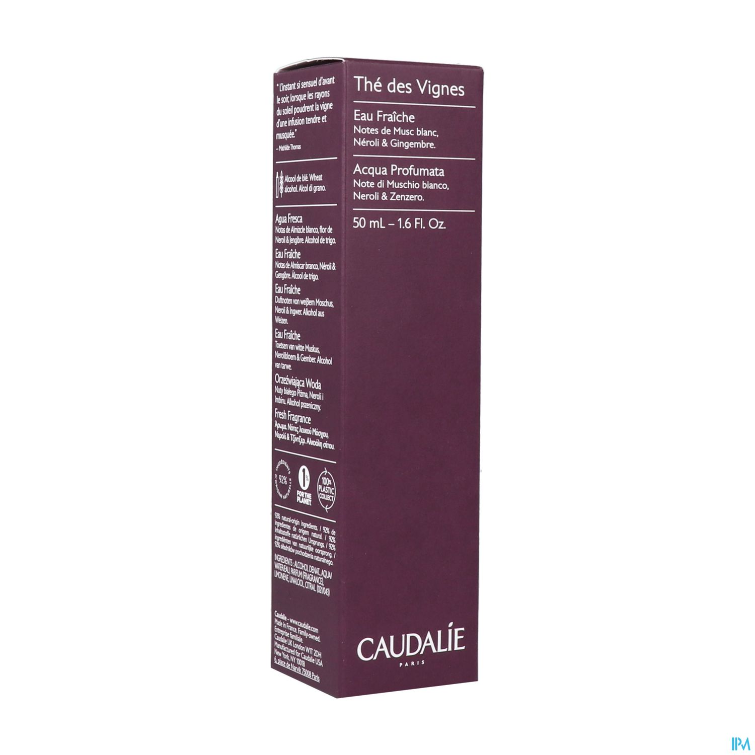 CAUDALIE EAU FRAICHE THE VIGNE 50ML