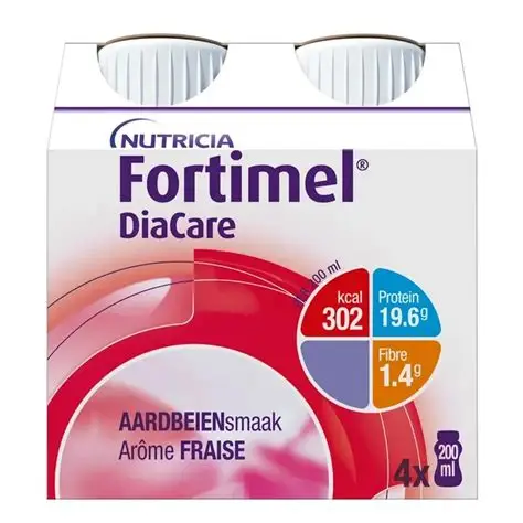 FORTIMEL DIACARE FRAISE 4*200ML